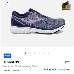 Brooks Ghost 11 running shoes.